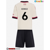 Otroške Nogometnih dresov Liverpool Milos Kerkez #6 Gostujoči 2025-26 Kratki rokavi (+ hlače)